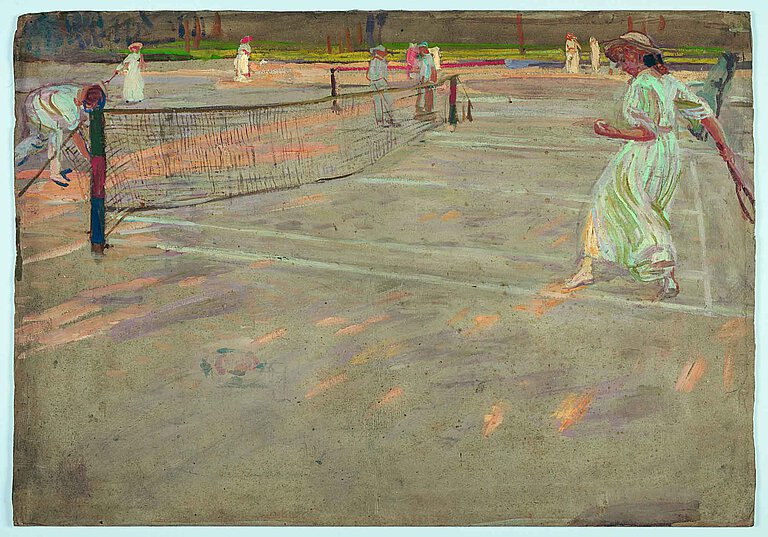 Erich Kuithan, Tennisspielerinnen (Studie), um 1903/04