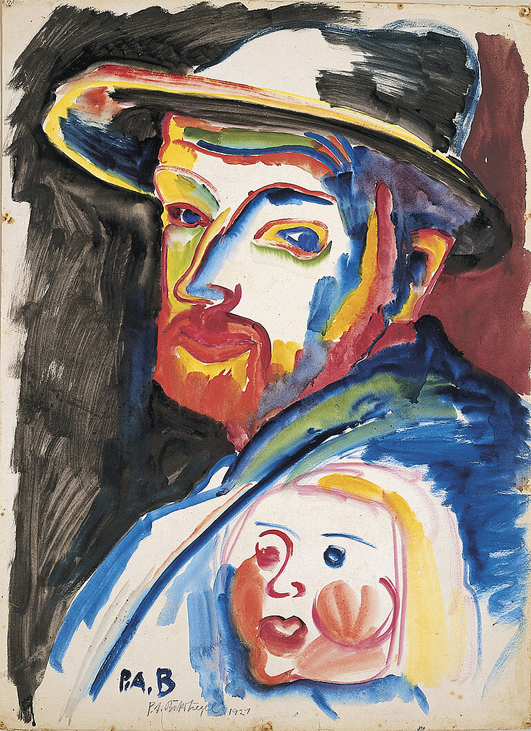 Selbstbildnis mit Tochter, 1921