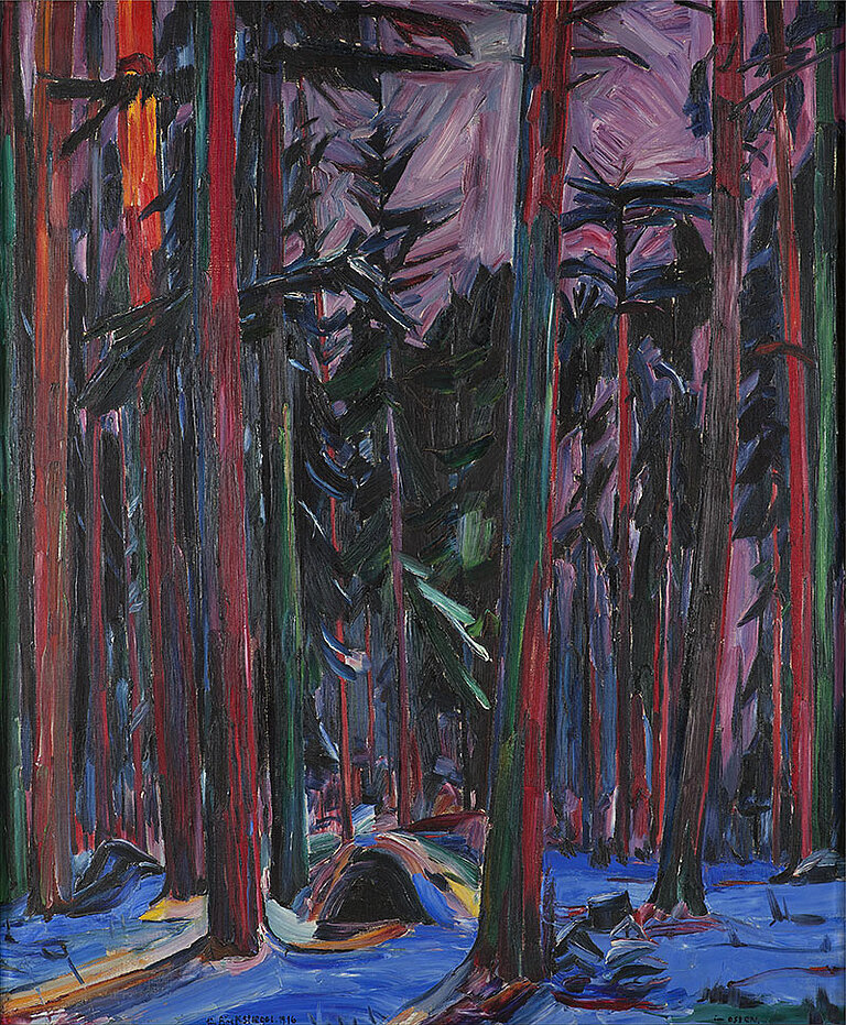 Peter August Böckstiegel: Mein Quartierswald im Osten, 1916