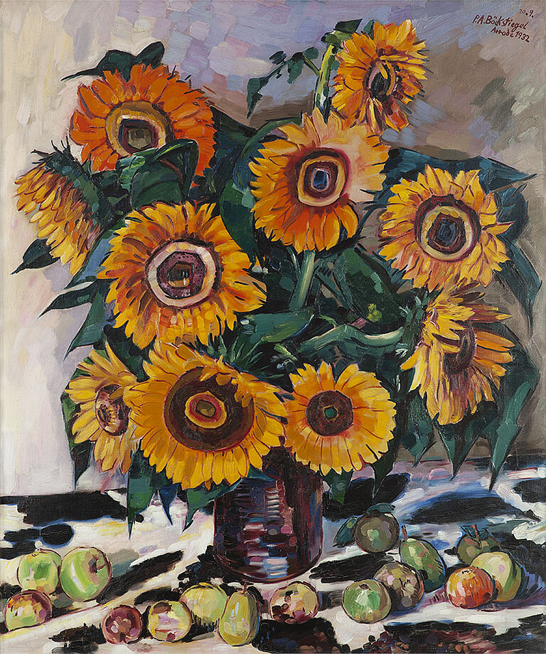 Peter August Böckstiegel: Sonnenblumen, 1932