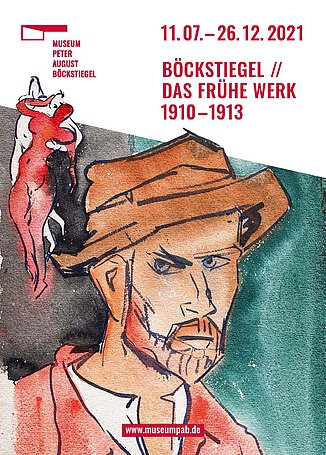 Plakat zur Ausstellung "Peter August Böckstiegel - Das Frühe Werk", 2021