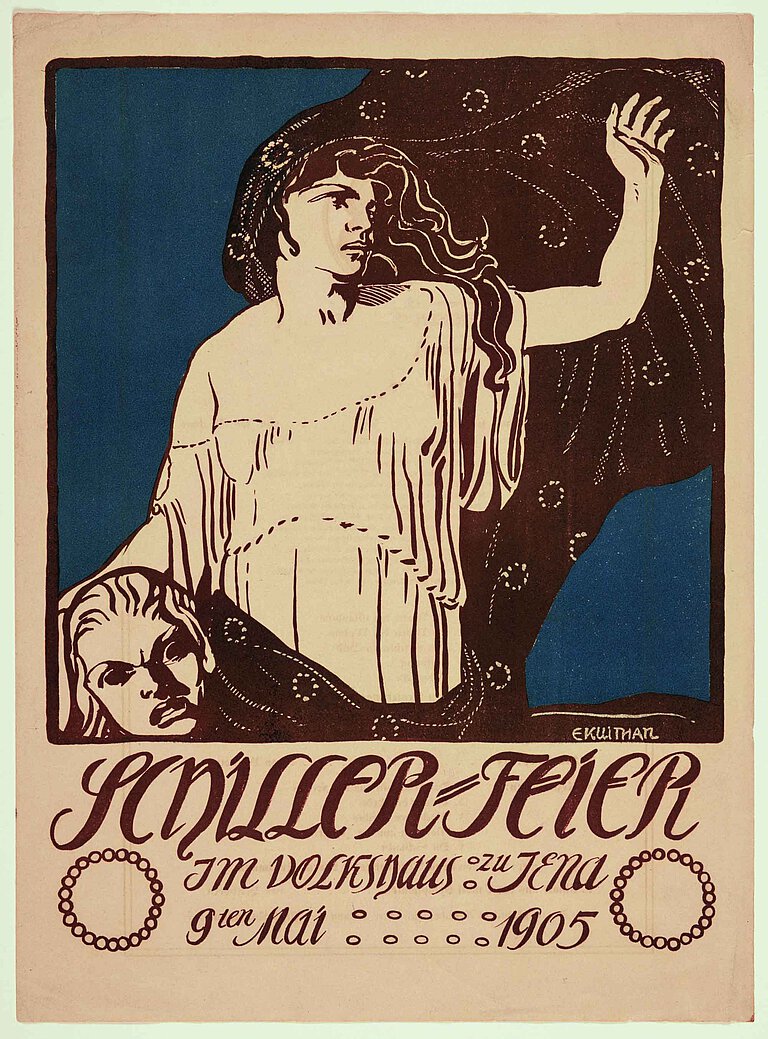Erich Kuithan, Plakatentwurf zur Schiller-Feier, 1905