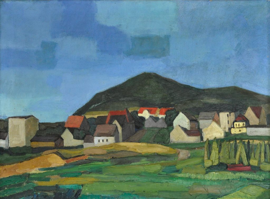 Georg Tuxhorn, Brackweder Berg, 1924, Öl auf Leinwand, 63 x 86 cm, Privatbesitz, , Foto: Ingo Bustorf