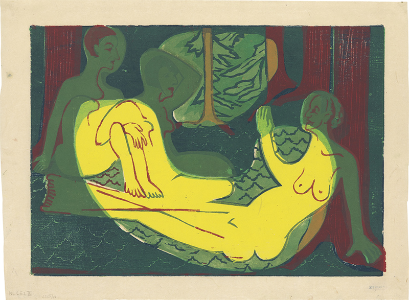 Ernst Ludwig Kirchner: Drei weibliche Akte im Walde, 1933