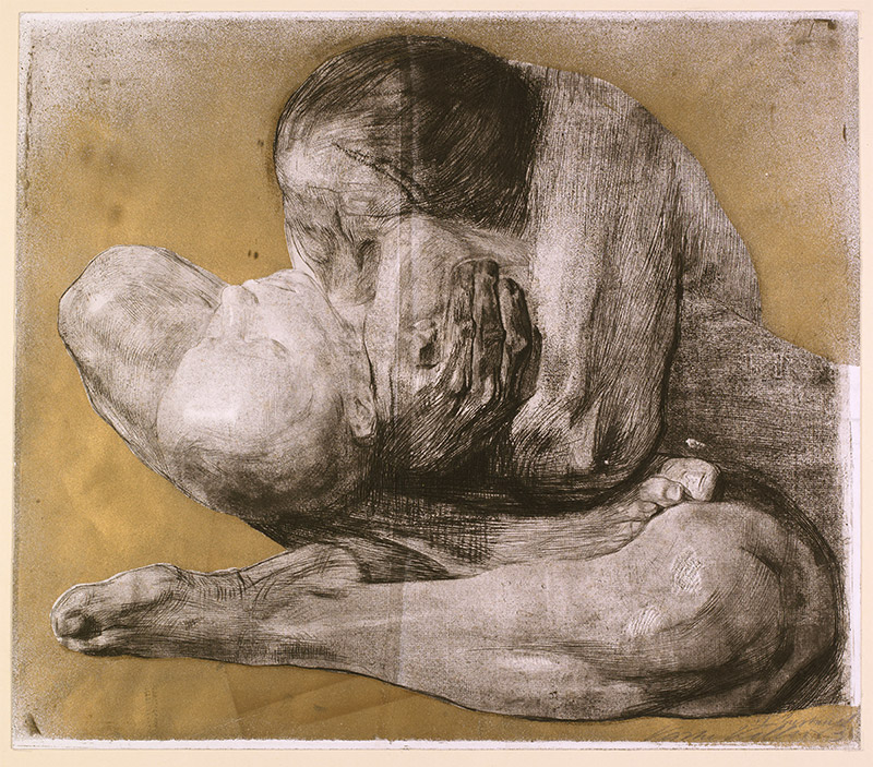 Käthe Kollwitz: Frau mit totem Kind, 1903