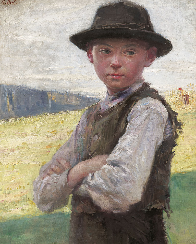 Robert Sterl: Bauernjunge, um 1895