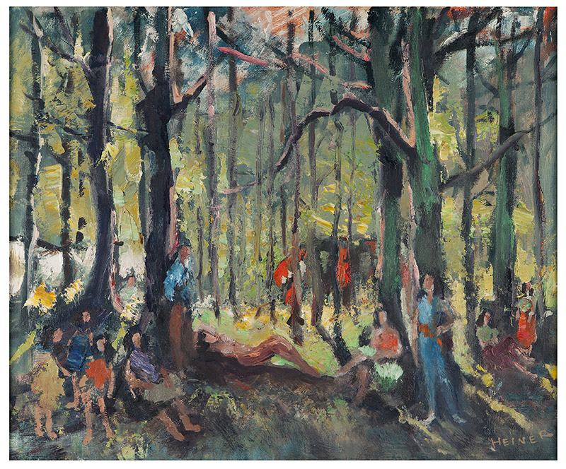 Wilhelm Heiner: Zigeuner im Wald, 1959/60